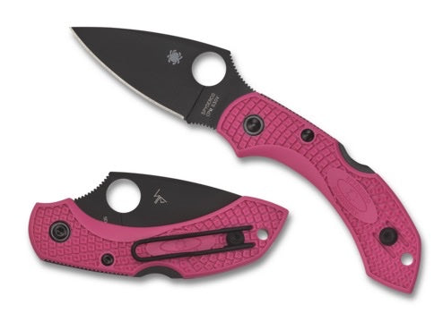 Spyderco Dragonfly 2 Lock Back Folding Knife 2.3 In CPM S30V Blade Pink Handles