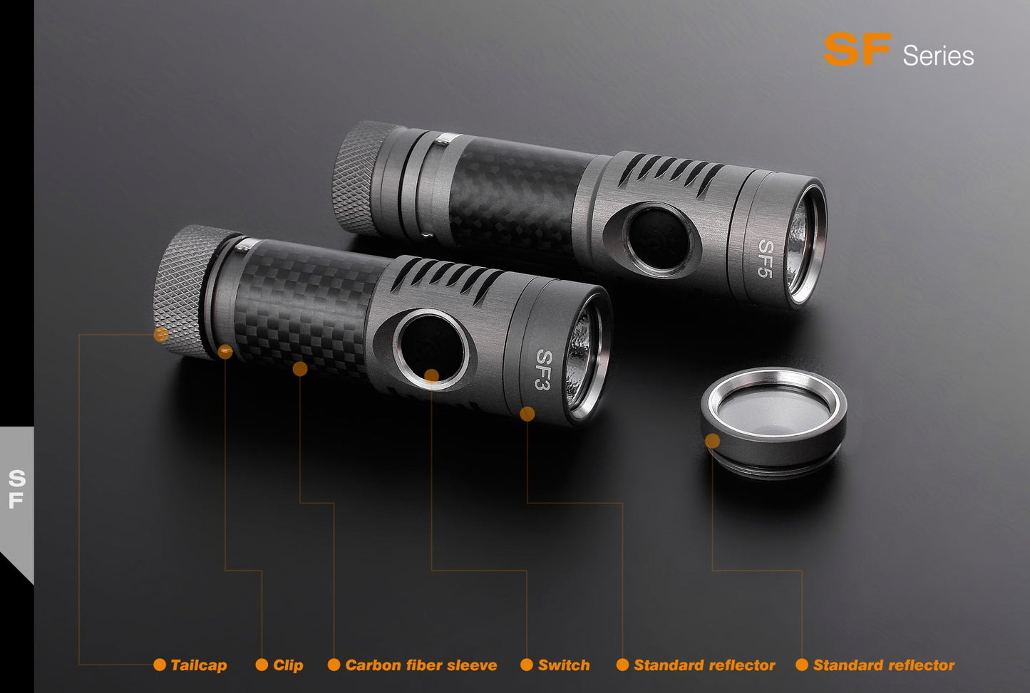 Spark SF5-CW 1 x AA/14500 CREE XM-L2 Cool White 280 Lumen LED Flashlight
