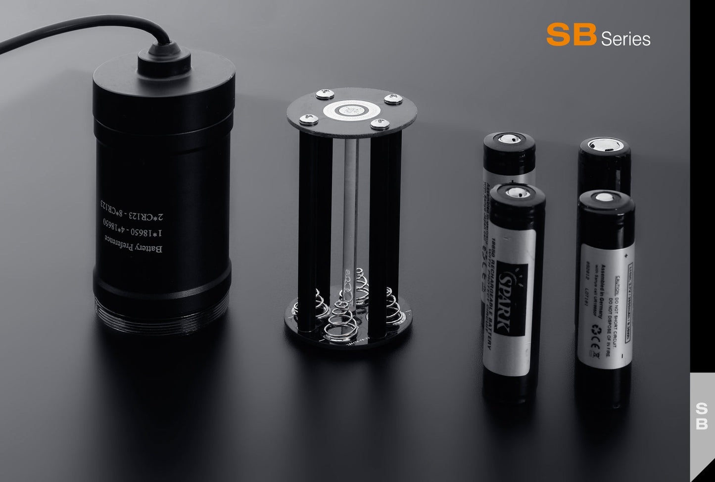 Spark SB100-NW 4 x 18650 CREE XM L2 Neutral White 550 Lumen LED Bicycle Flashllight