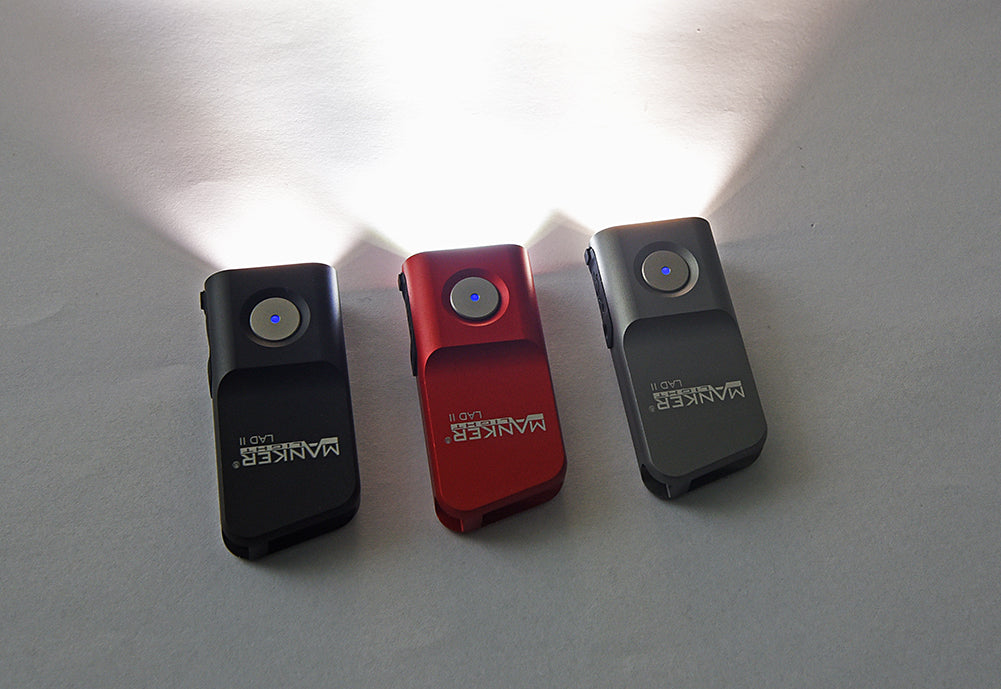 Manker LAD II 300 Lumen Rechargeable CREE XP-G3 LED Keychain Flashlight - Red