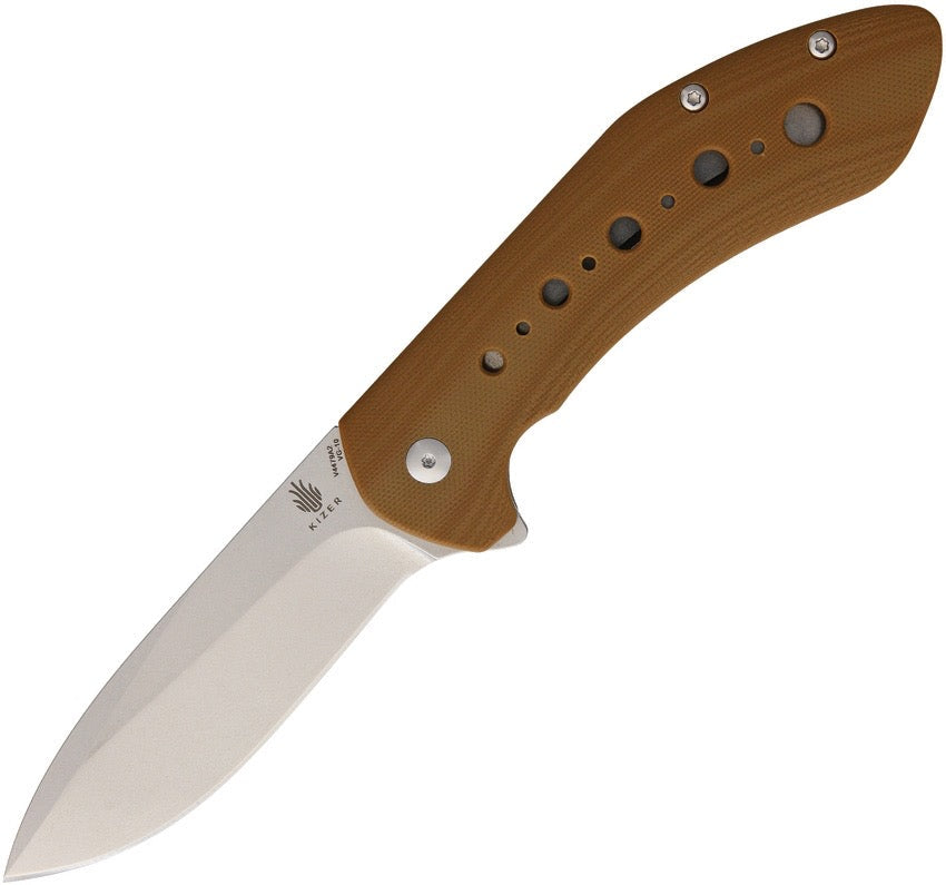 Kizer Kala Liner Lock Folding Knife G10 Handles 3.75in VG-10 Stainless Steel
