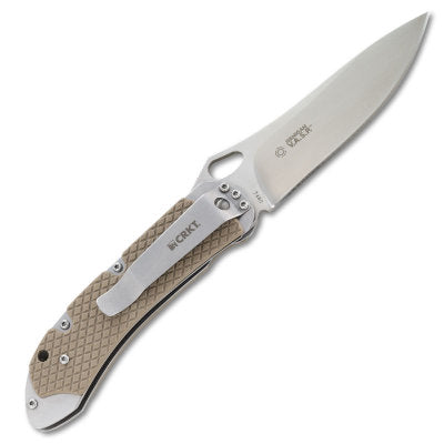 CRKT V.A.S.P. 7480 Plain Edge Steve Jernigan Designed Folding Knife (3.71 Inch Blade)