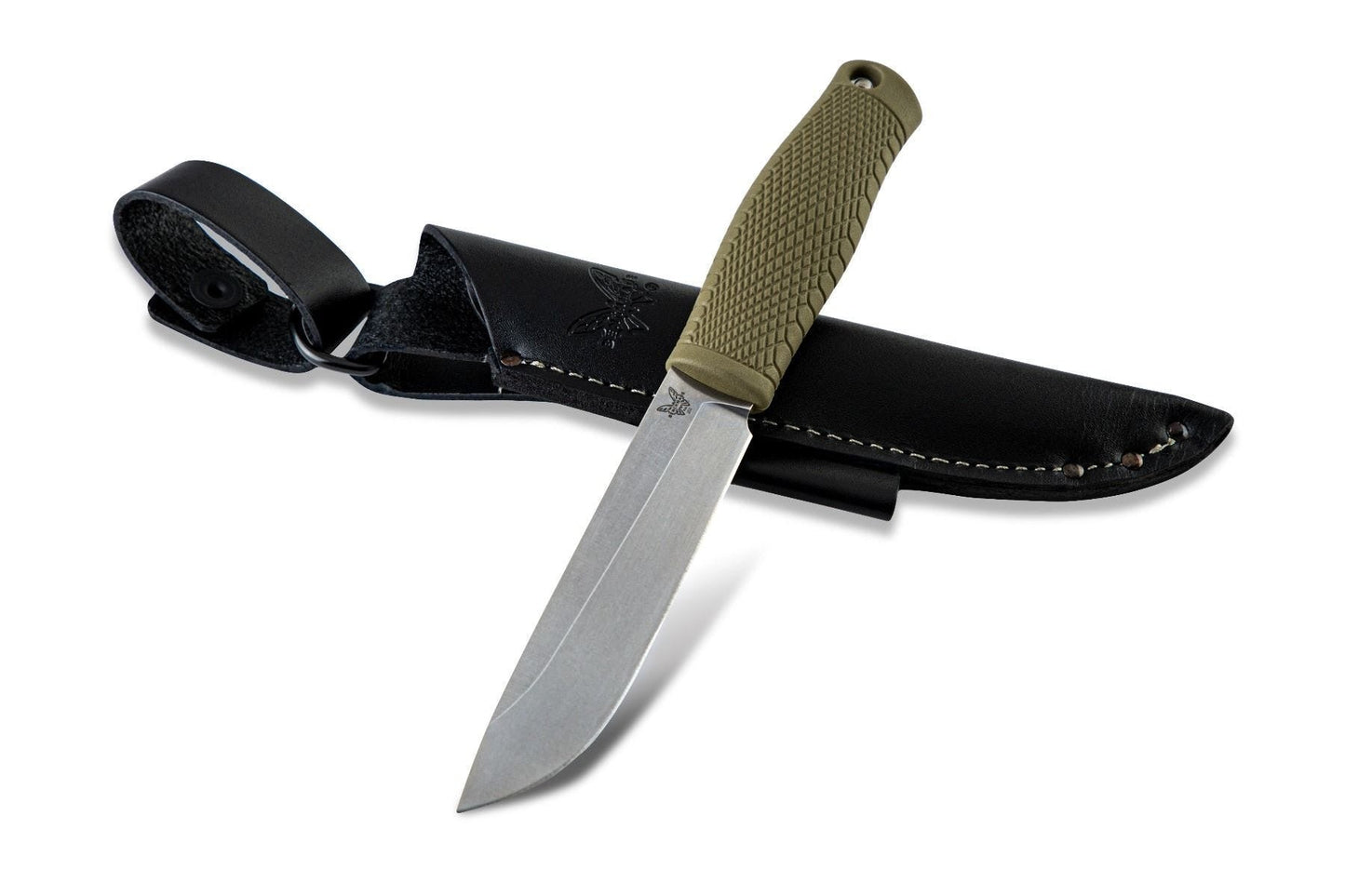Benchmade 202 Leuku bushcraft camp knife, USA made in Oregon City Oregon