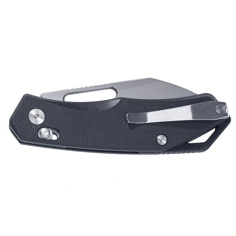 SRM Cub 261M-GB detail view – 154CM wharncliffe blade and crossbar lock