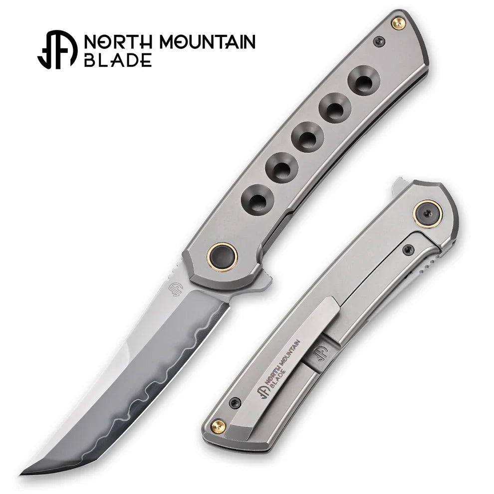 North Mountain Blade 2505W02 detail view 2 folding knife closeup