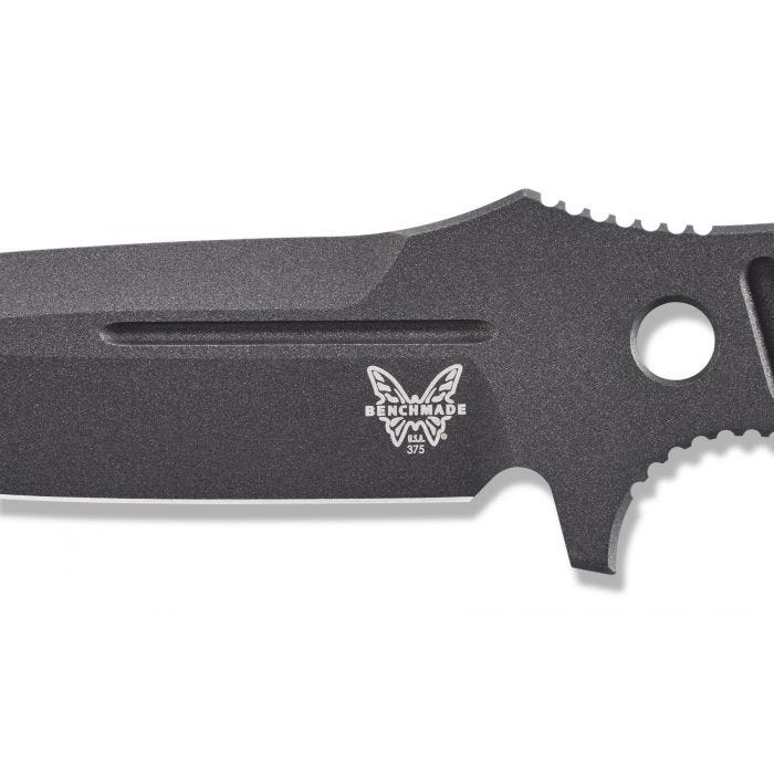 Benchmade 375BK-1 Adamas skeletonized full tang construction detail