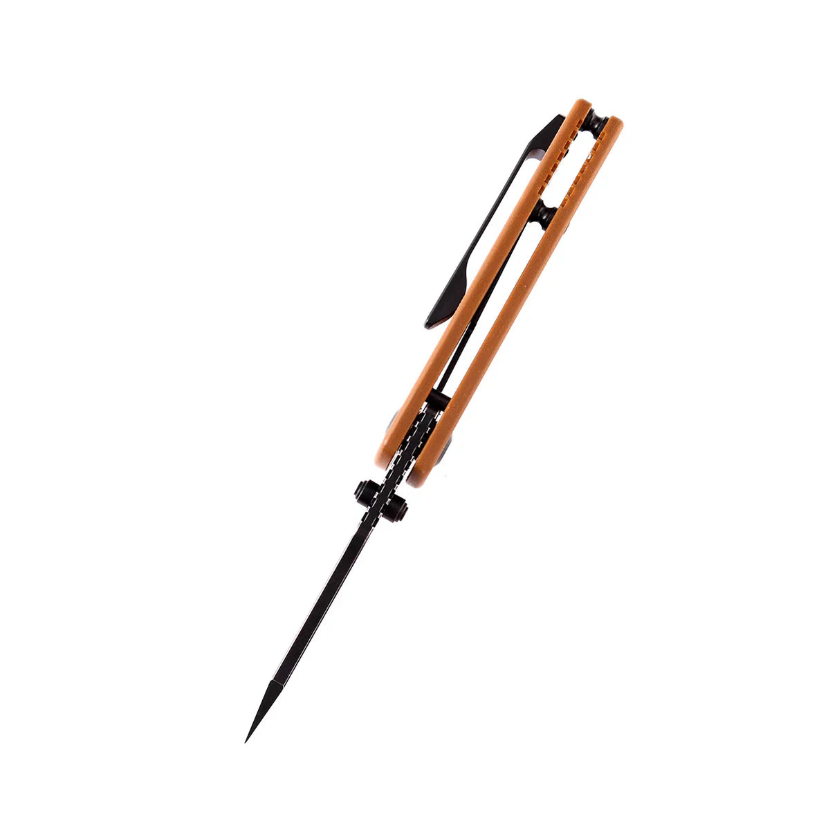 Kansept Little Main Street T2015A8 – 2.26" 154CM Drop Point Blade, Brown G10 Handle, Liner Lock – Designed by Dirk Pinkerton