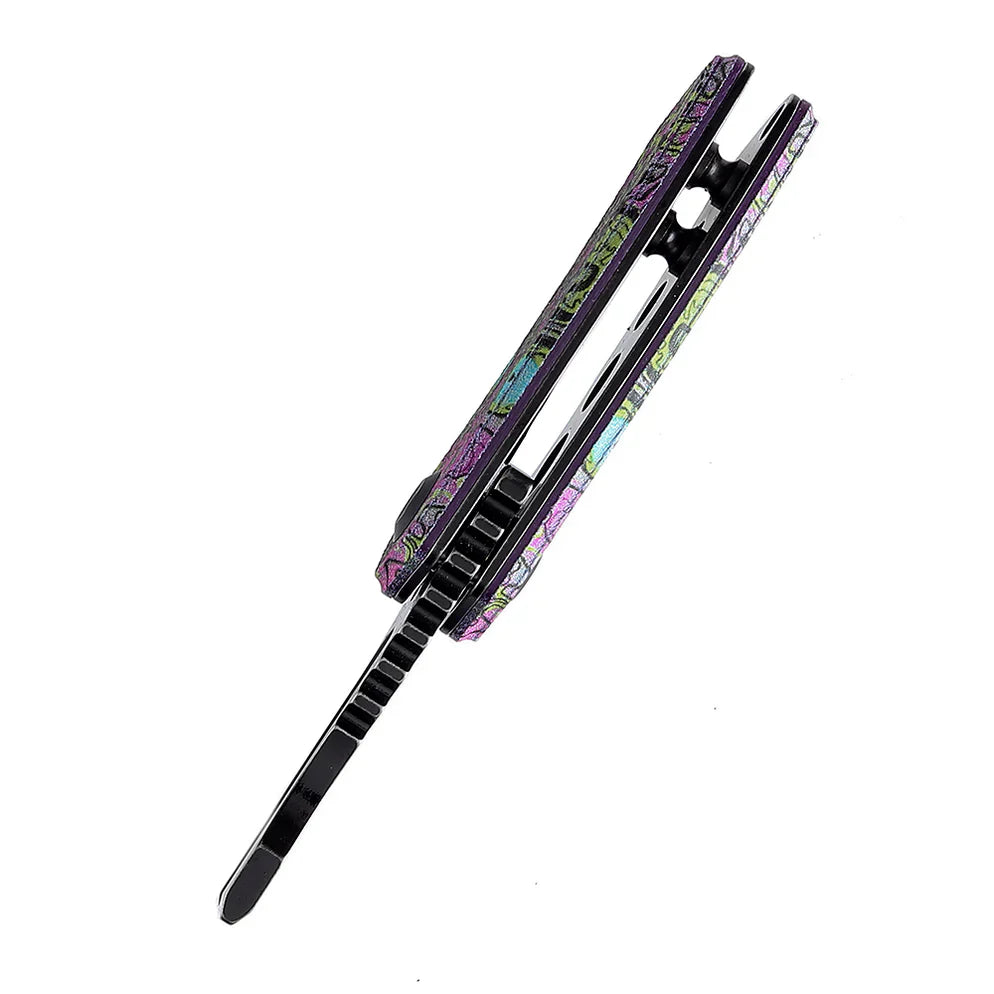 Kansept Mini Korvid 1.45" G10 with Undead Print-Purple T3030B3