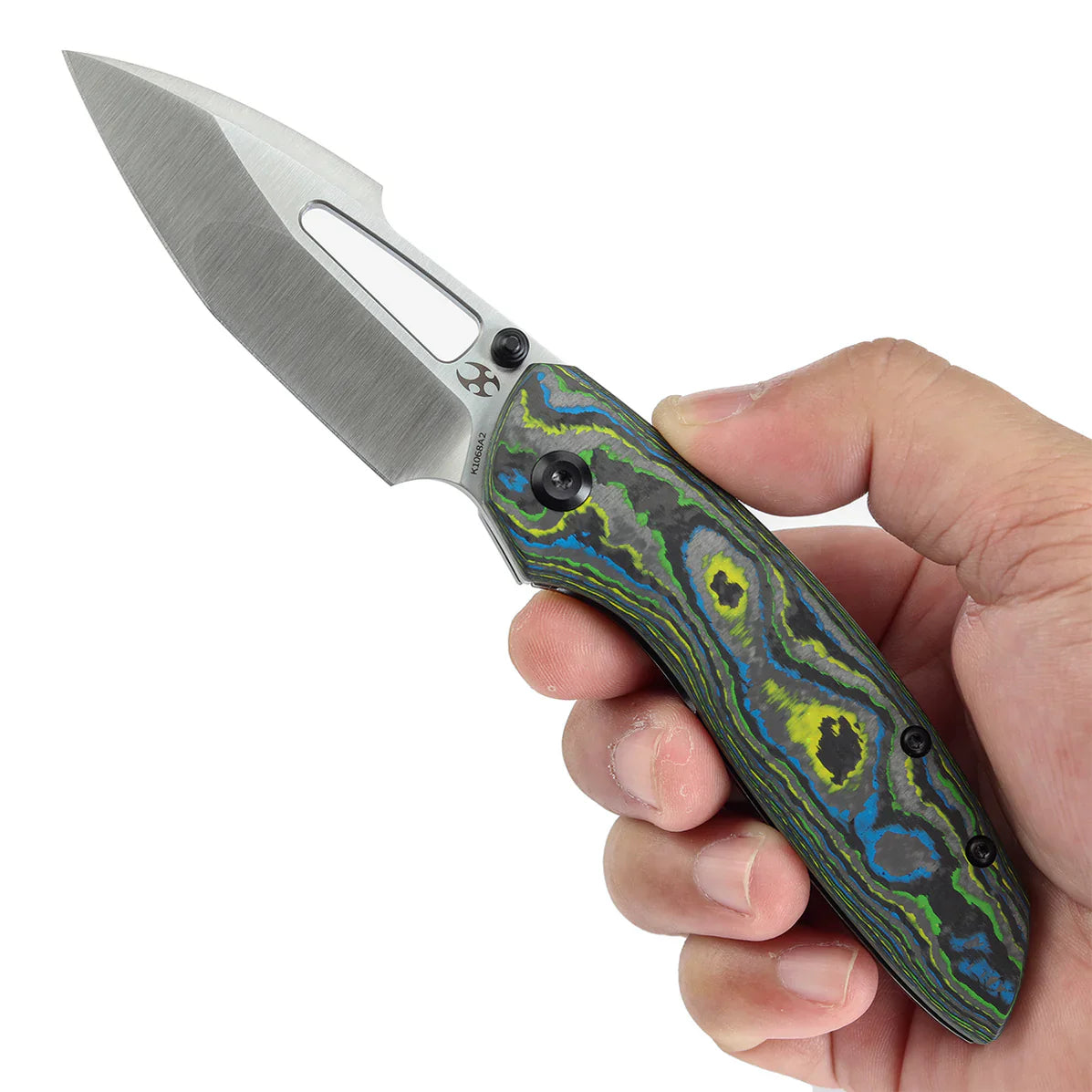 Kansept Link 3.0" Titanium+Gecko Camo Carbon Fiber Yellow, Blue K1068A2