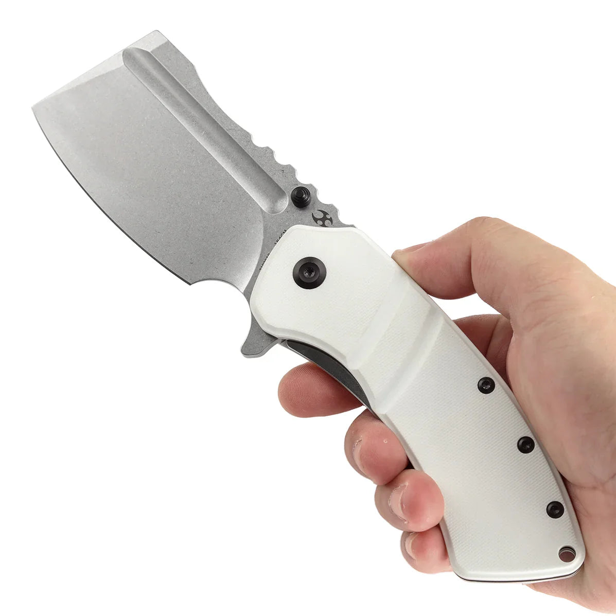 Kansept XL Korvid 3.55" 154CM White G10 T1030A9