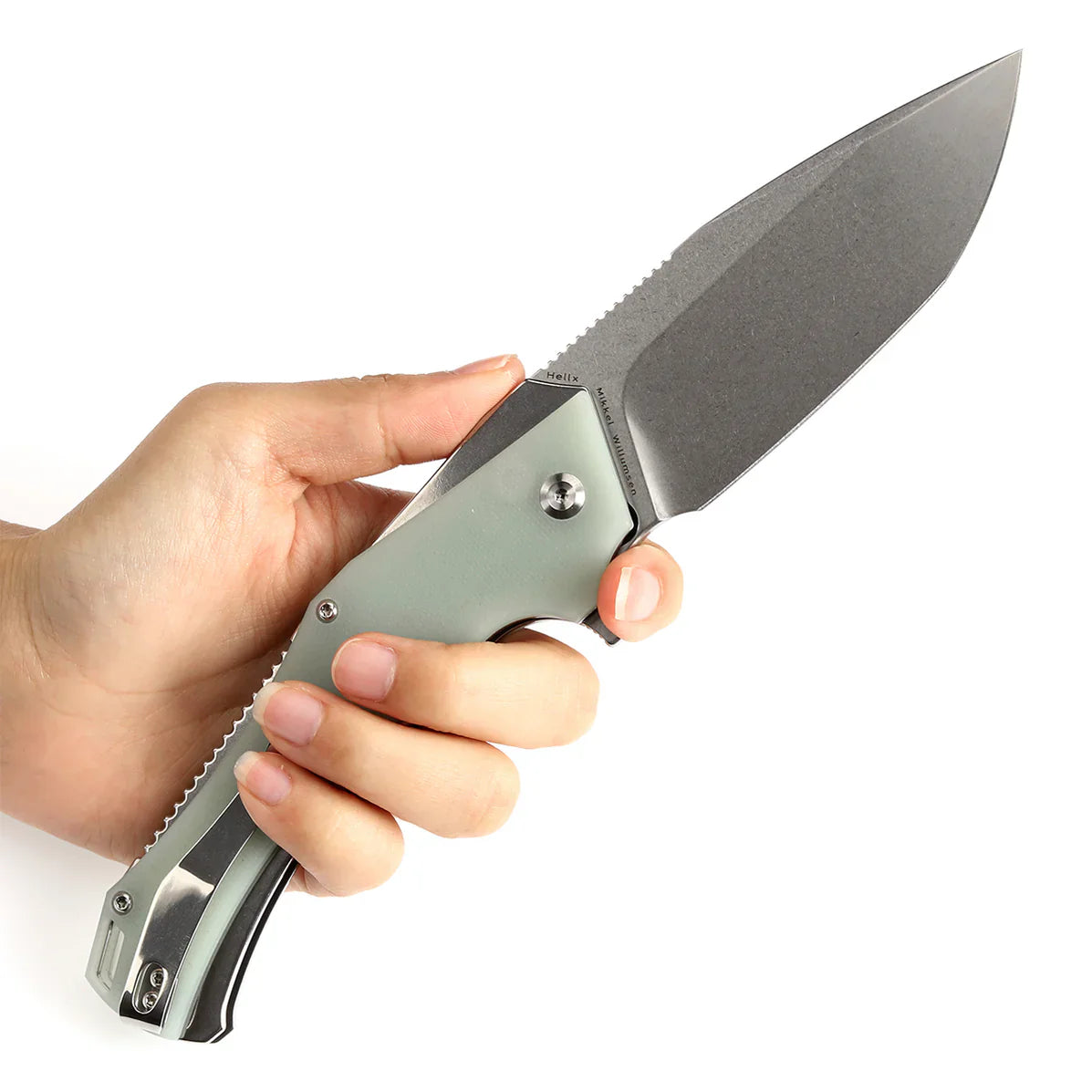 Kansept Hellx 3.6" D2 Jade G10 T1008F5