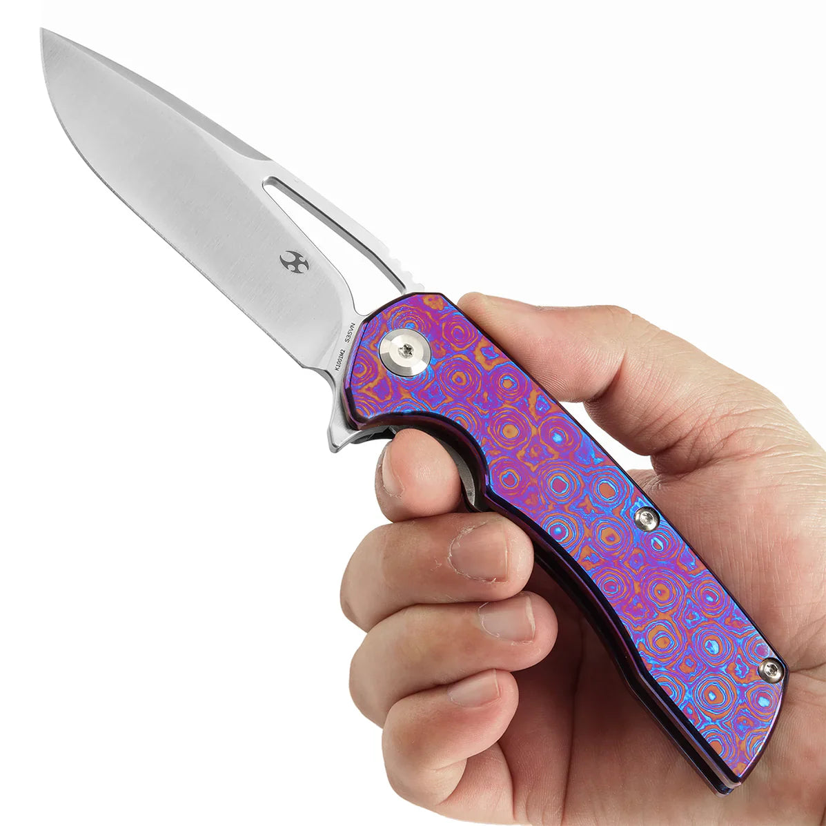 Kansept Kryo 3.58" CPM-S35VN Timascus Blue Purple K1001M2