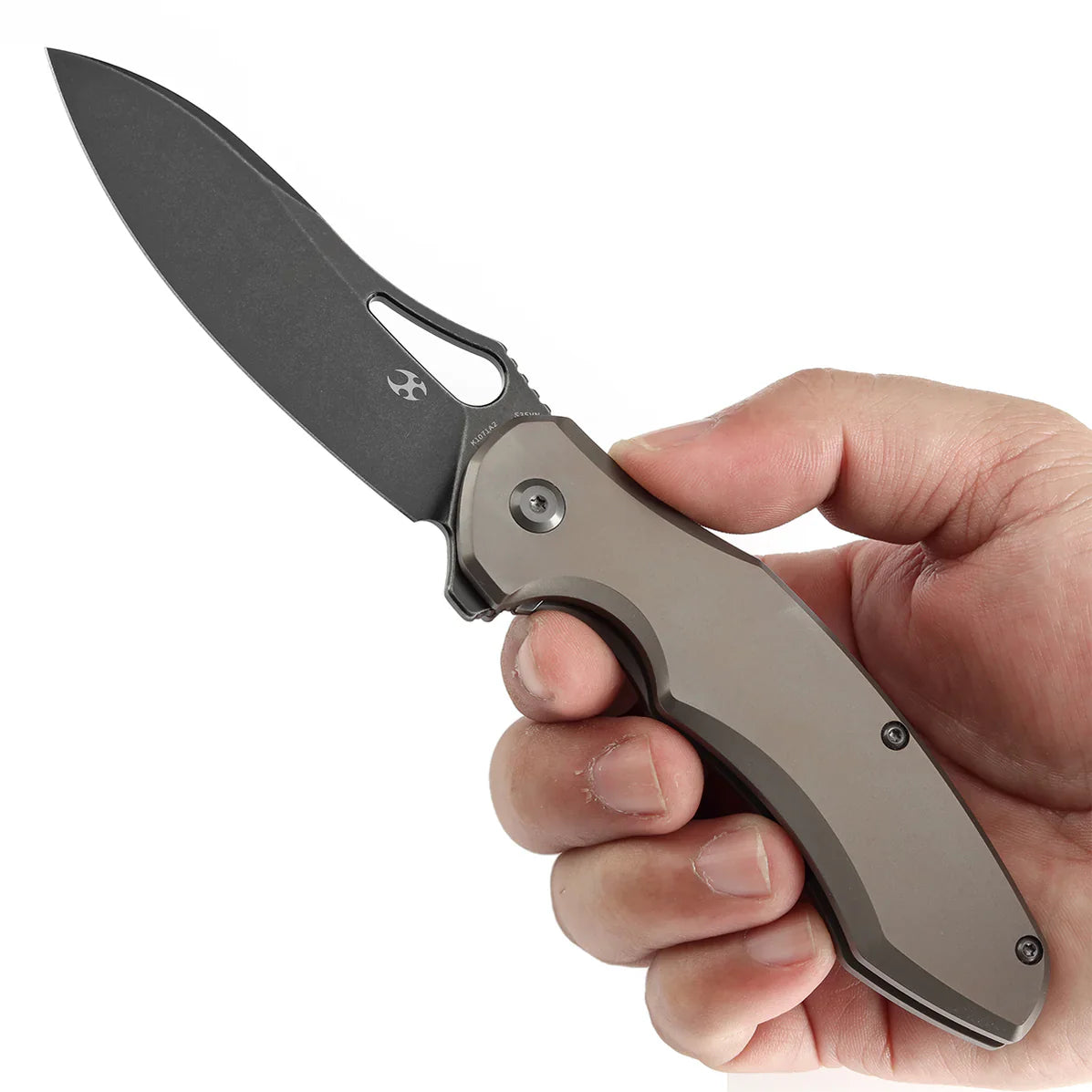 Kansept Echis 3.45" CPM S35VN Bronze Anodized Titanium Black Bronze K1071A2