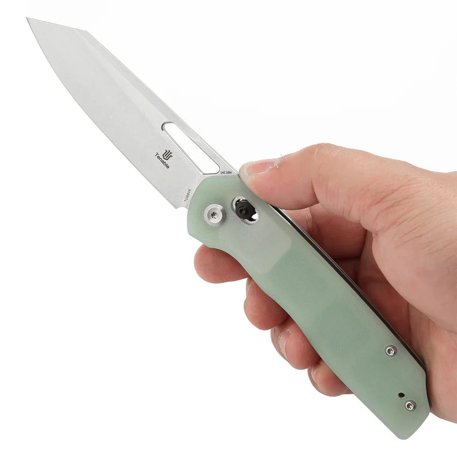 Tenable Shard 3.47" Stonewashed 14C28N Jade G10 T1006V6