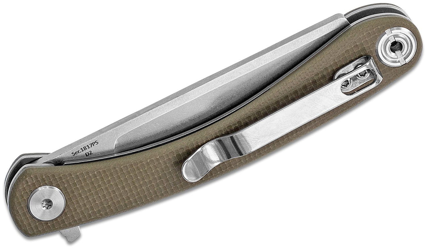 Artisan Cutlery Orthodox 1817PS-GNF Folding Knife 2.95in Stainless Steel Blade