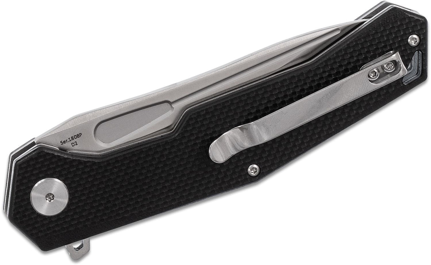 Artisan Cutlery Zumwalt 1808P-BKF Folding Knife 3.88in D2 Steel Blade Textured G10 Handles