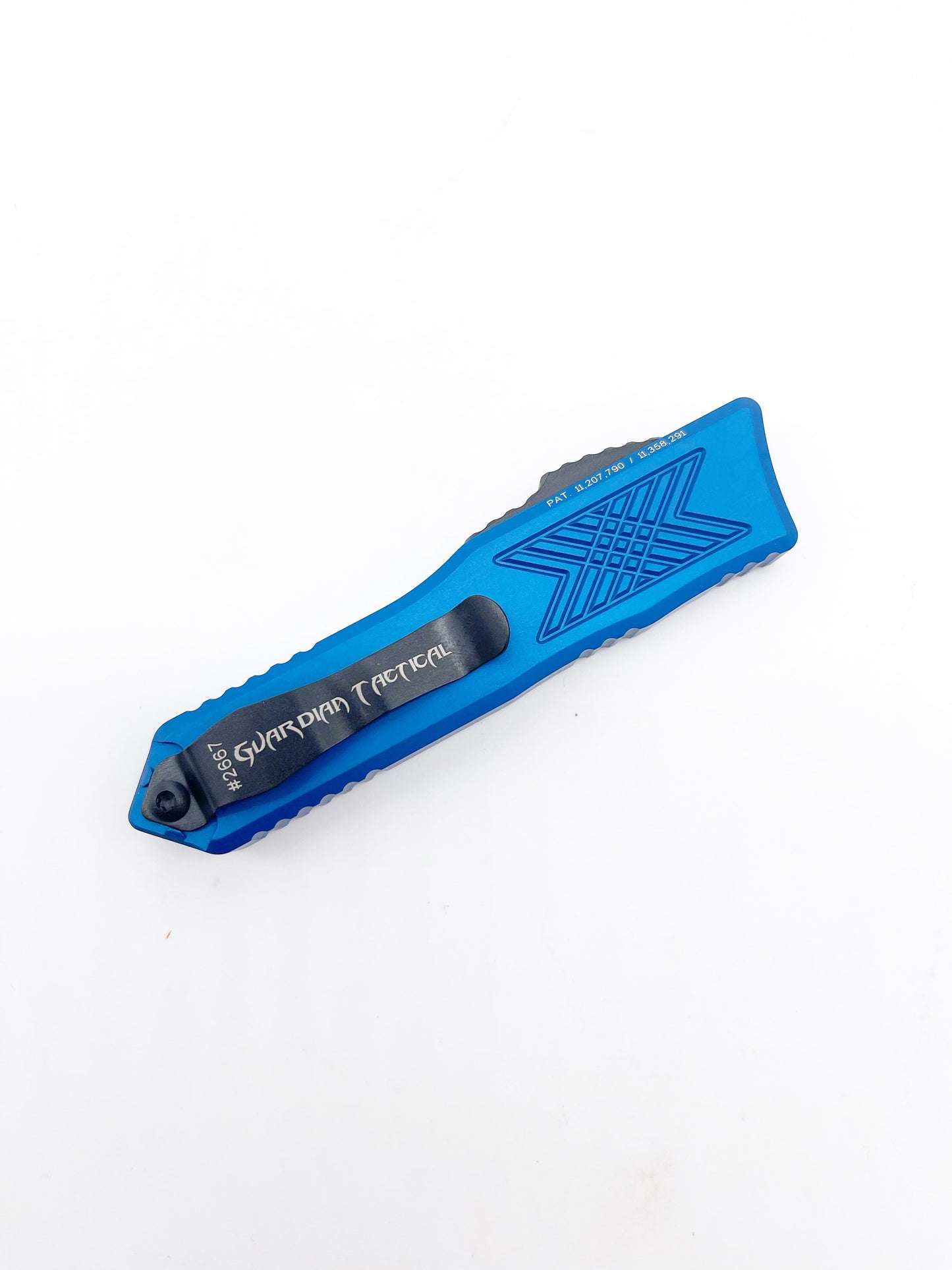 Guardian Tactical GTX-025 OTF 12-4221 Blue Two Tone Black Tanto