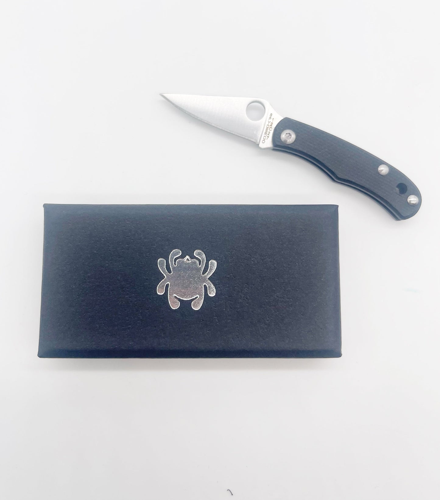 Spyderco Bug Slipjoint Folding Knife 1.27" Sandvik 12c27 Black G-10 Handles - C133GBKP