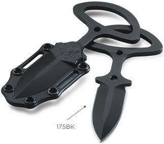 Benchmade Concealed Backup 175BK push dagger shown with included Kydex sheath