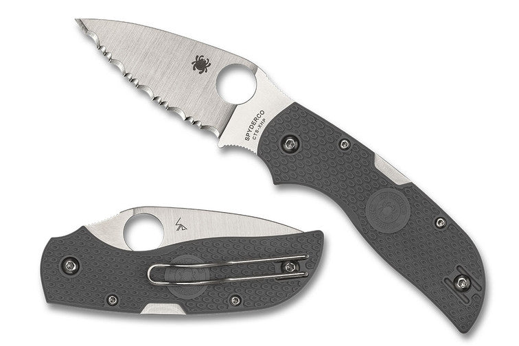 Spyderco Chaparral 2.80" Satin CTS-XHP SpyderEdge Gray FRN Handles - C152SGY