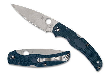 Spyderco Native Chief Lightweight 4.02" Satin CPM-SPY27 Cobalt Blue FRN Handles - C244PCBL