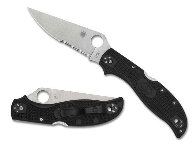 Spyderco STRETCHâ„¢ 2 XL LIGHTWEIGHT - Partially Serrated C258PSBK