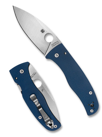 Spyderco Bodacious – 3.63" Satin CPM-SPY27 Blade, Cobalt Blue G-10 Handles, Compression Lock – Model C263GPCBL