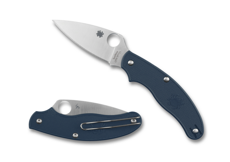 Spyderco UK Penknife 2.95" Satin CPM-SPY27 Blade Blue FRN Handles C94PCBL