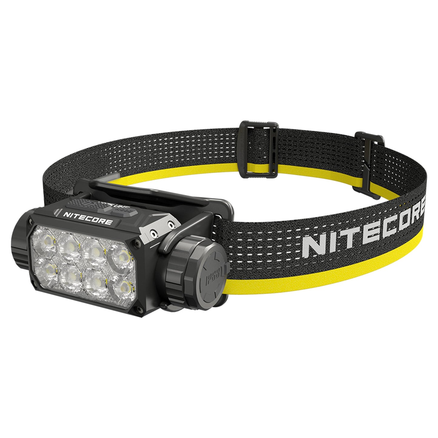 Nitecore HC75 UHE (FL-NITE-HC75UHE) front view – 3,000 lumen zoomable work headlamp