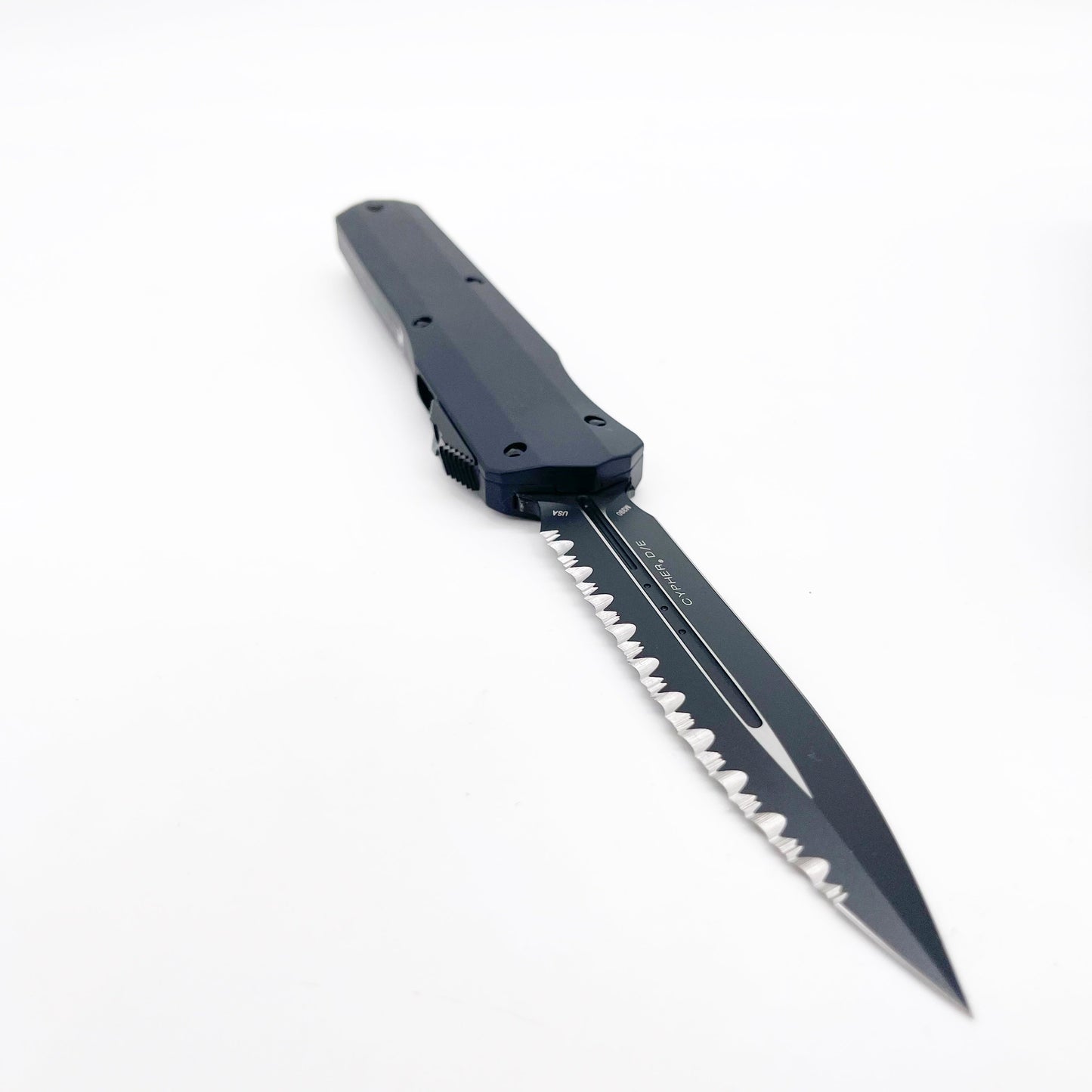 Microtech Cypher D/E Smooth Tactical Full Serrated 2425-3 T - Pre-Owned