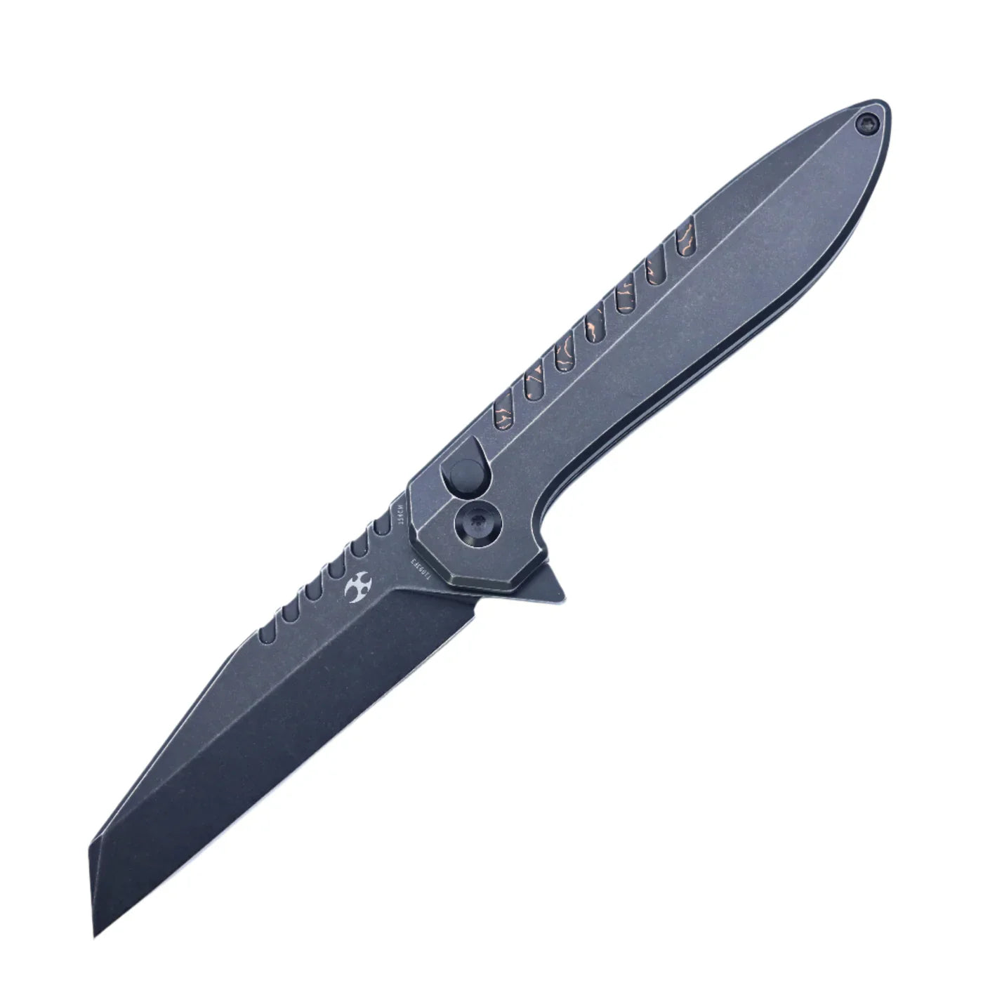 Kansept Kosame 3.37" Blackwash 154CM Blackwash Titanium with Copper Carbon Fiber Inlay T1093F3