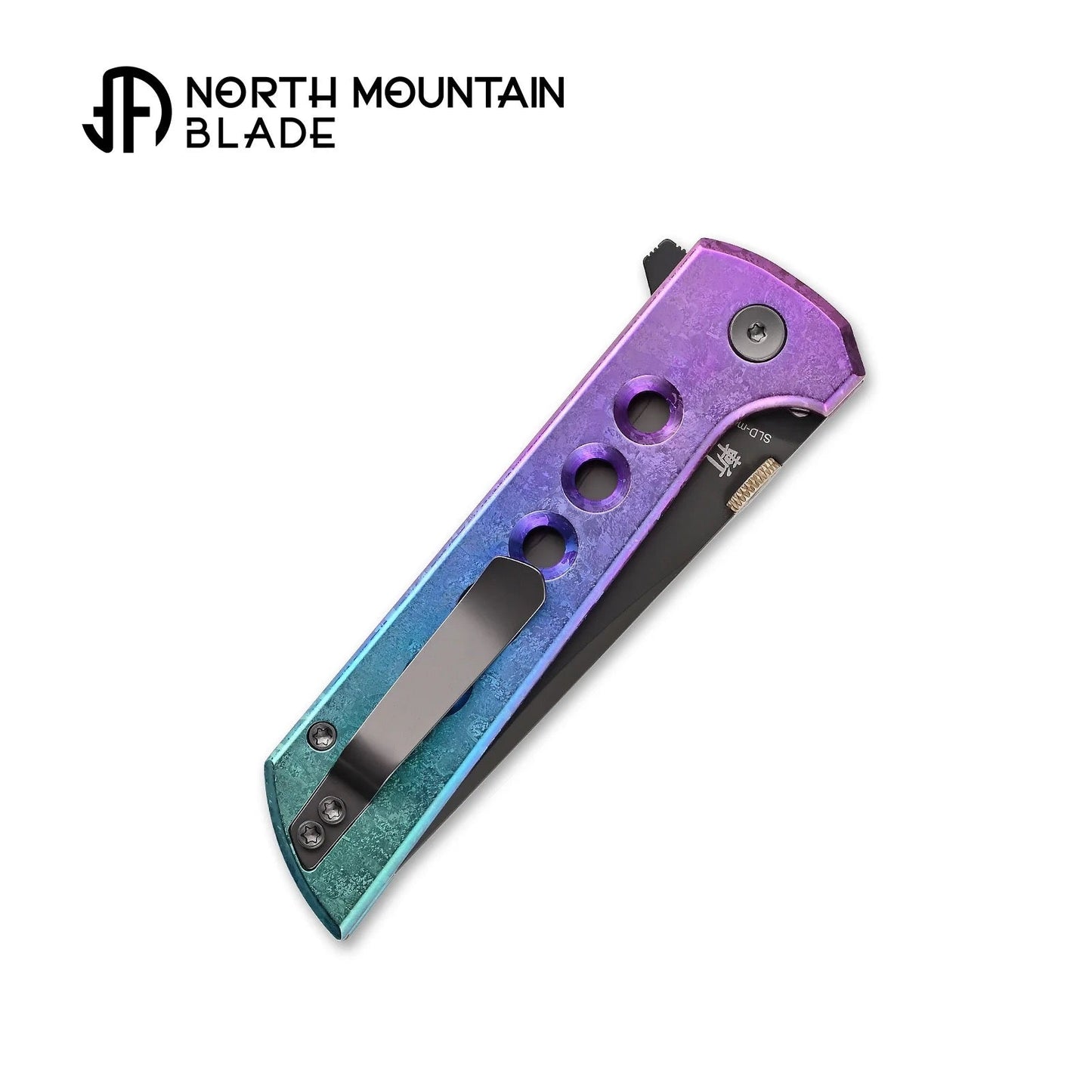 North Mountain Blade 2406-ICE-H-Violet folding knife detail view 3