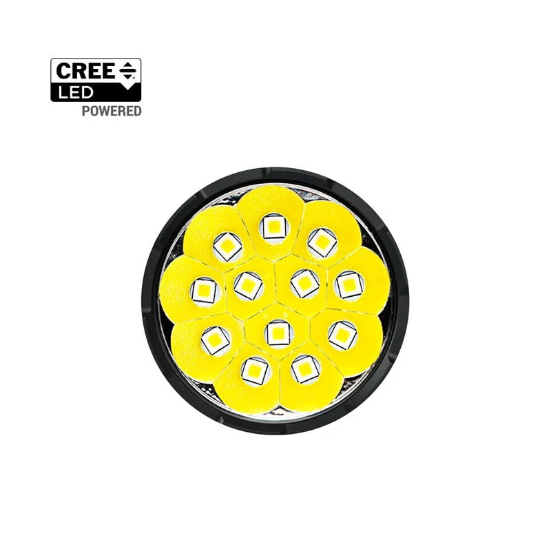 Acebeam X75 MAO Flashlight | 67,000 Lumens | 12x XHP70.3 LEDs | USB-C Fast Charge | Power Bank
