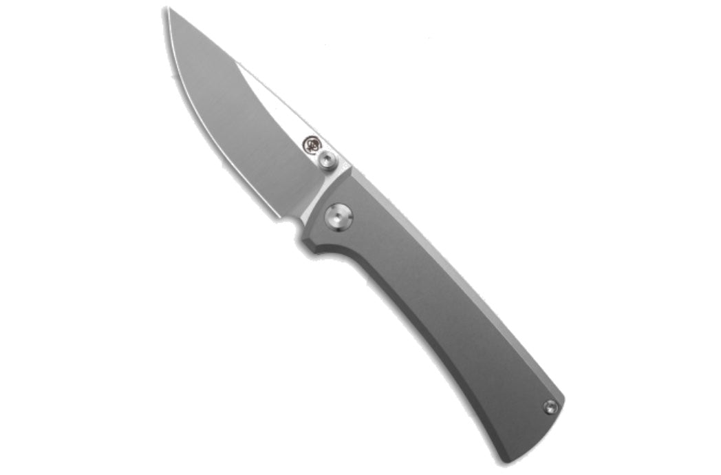 Chaves RCK9 3.25in Bohler M390 Drop Point Blade Frame Lock Titanium Handles (RCK9/DP/SWTI/BF)