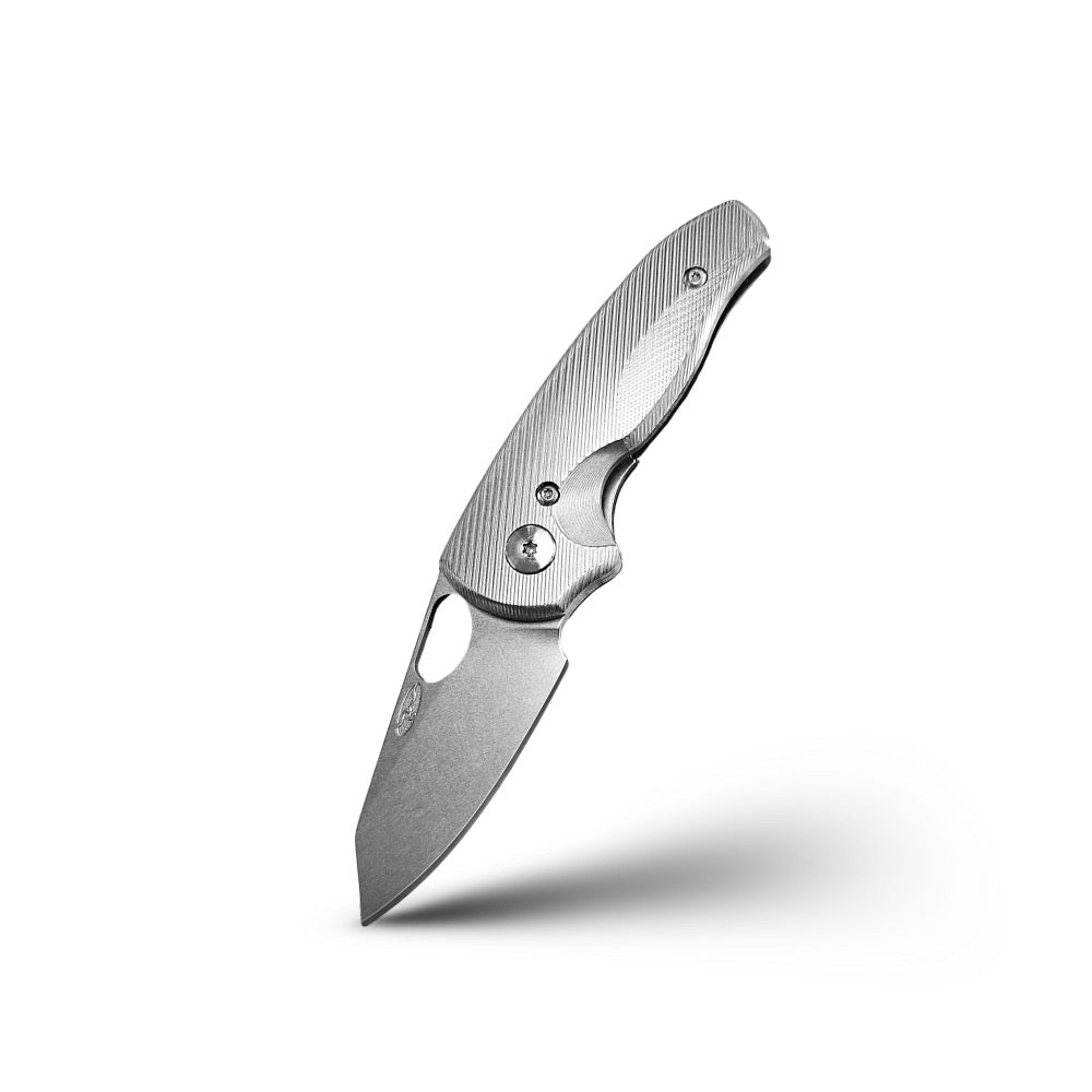TRM Holier Nerd 2.2" MagnaCut Blade Titanium 3D Contoured Handles Deep Carry Clip USA Made