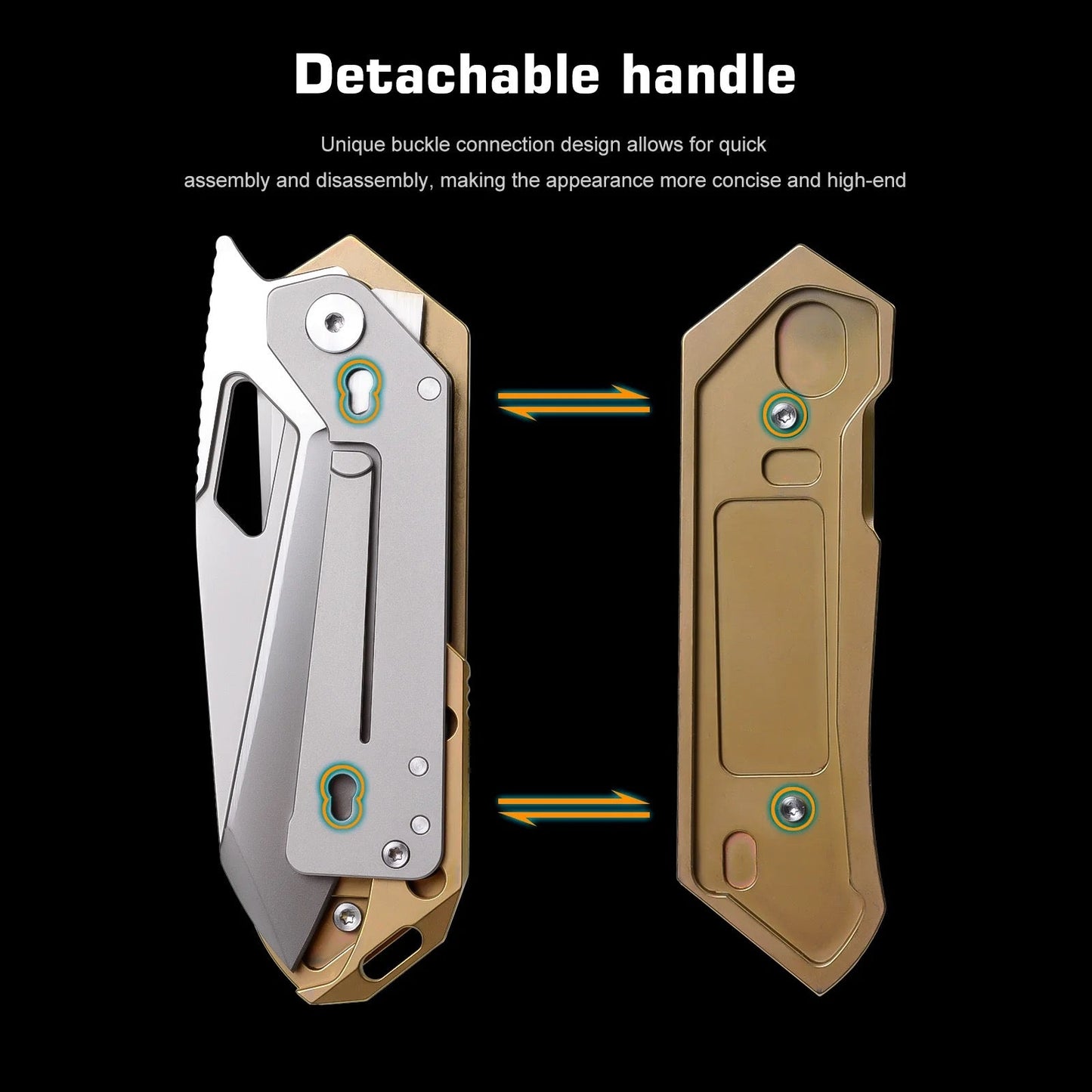 Remette RT-Woodpecker RTWP-G liner lock detail