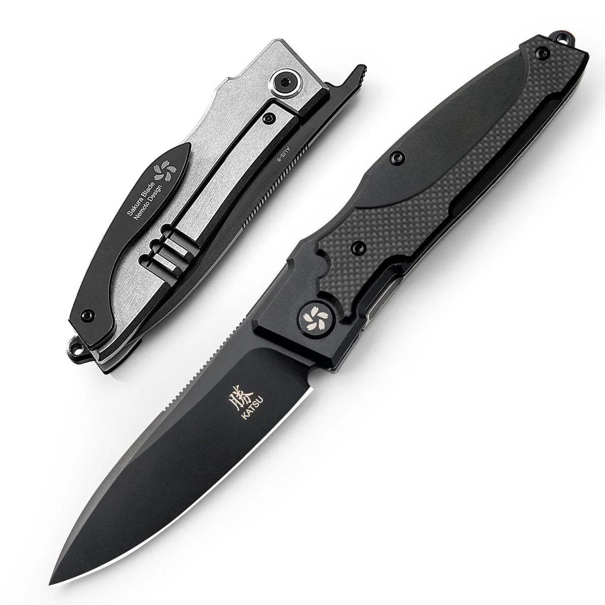 North Mountain Blade KS01-Black front view folding pocket knife
