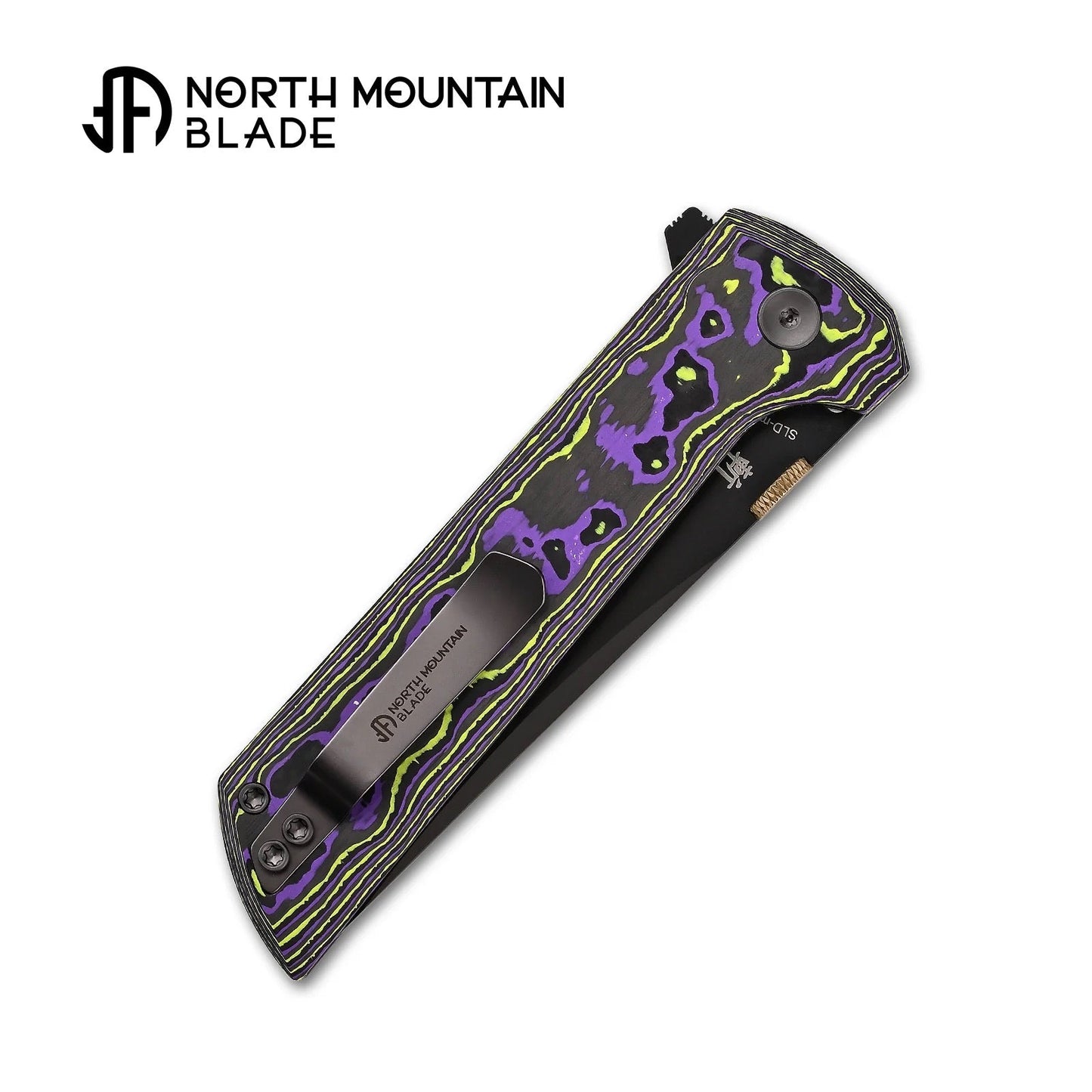 North Mountain Blade 2406-PRCF-DLC Chop 2 Folding Knife 3.5" Tanto DLC Blade Joker Ceramic Carbon Fiber Handle