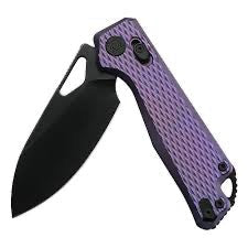 Kunwu Pulsar X705T-3, 3.35″ DLC ELMAX Blade, Purple Diamond Titanium, XT Lock, view 2