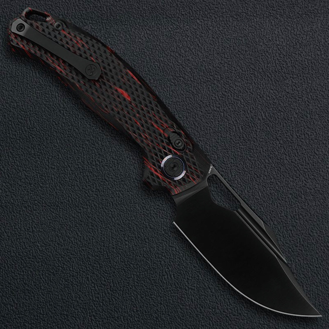 Kunwu Django XL X707XL-A3, 3.70″ DLC ELMAX Blade, G-Mascus Handle, Frame Lock, view 2