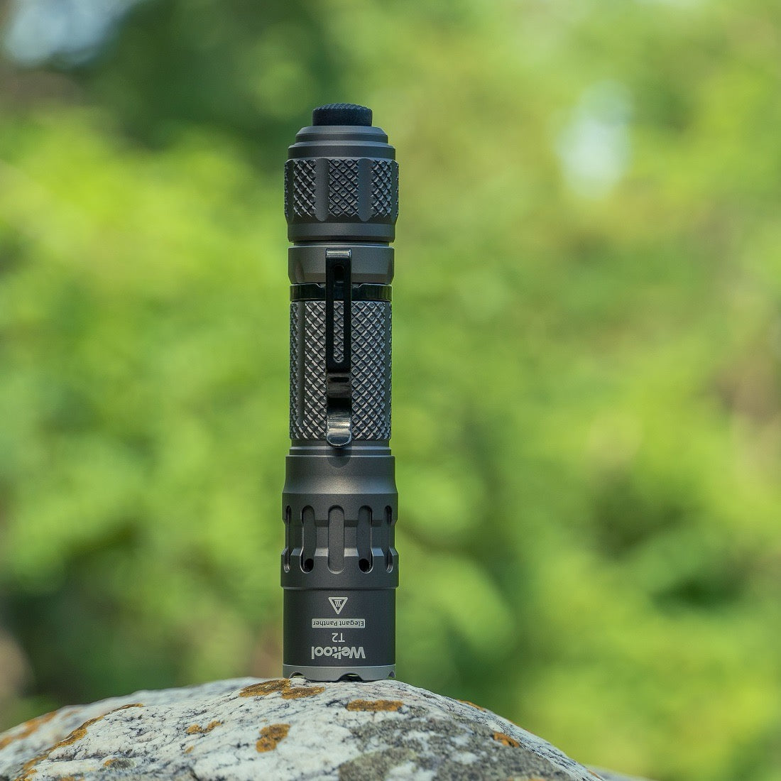 Weltool T2 Elegant Panther tactical LED flashlight tail switch