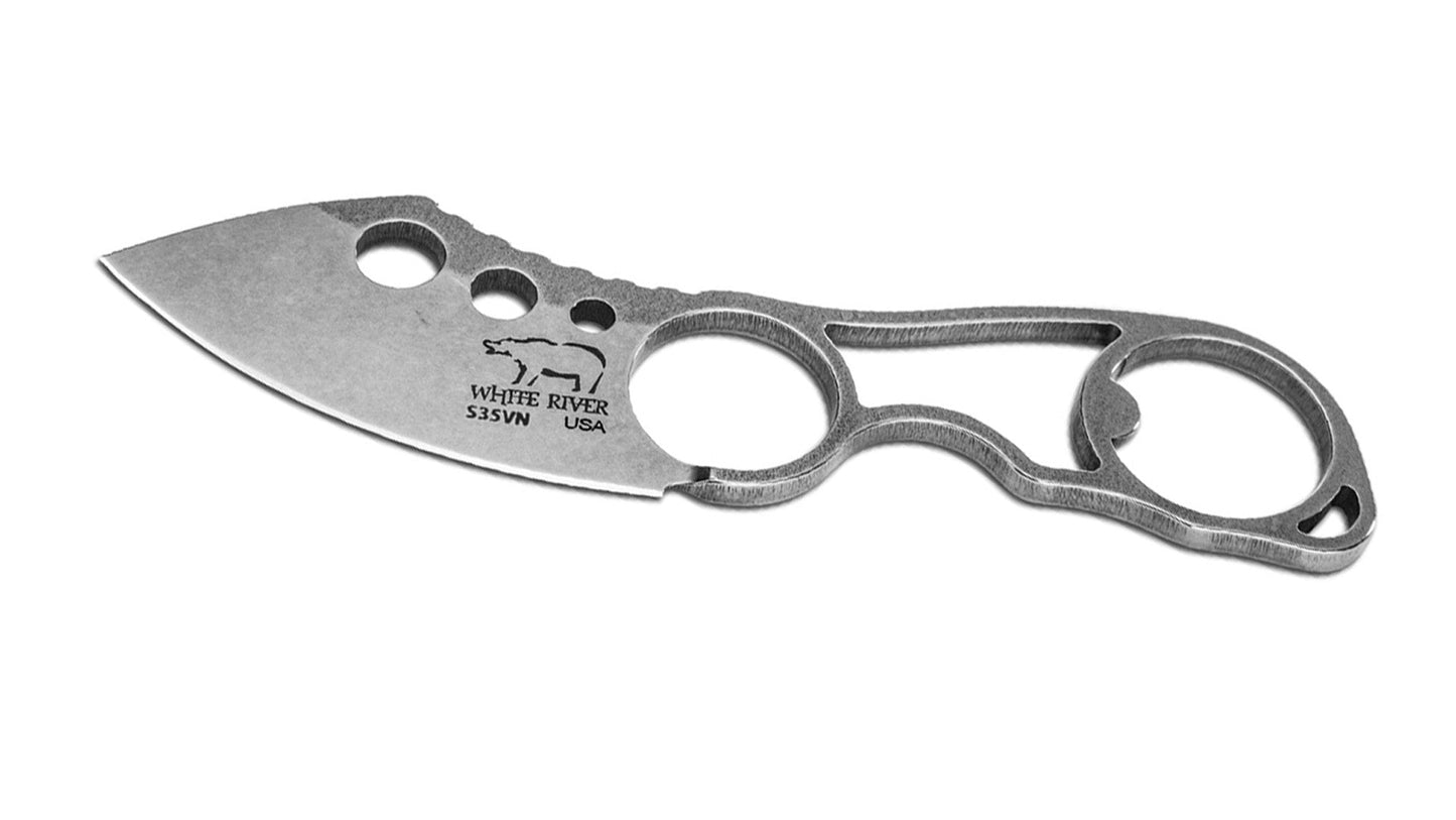 White River Knives Knucklehead II Fixed Blade Neck Knife 2.87in S35VN Blade Kydex Sheath