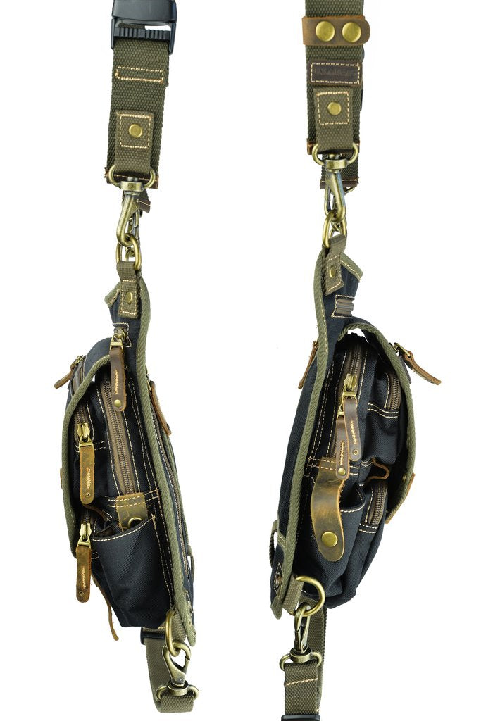 UkoalaBag Yukon-Black/Olive/Brown - Expanded