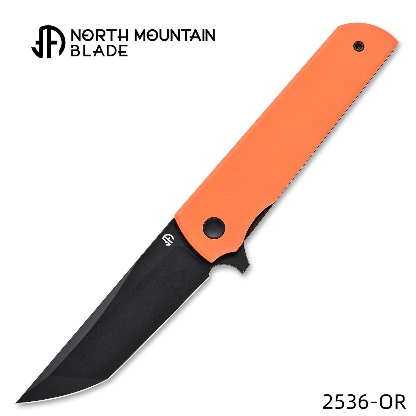 North Mountain Blade 2536-OR folding knife front view product photo