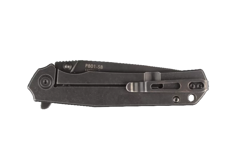 Ruike P801-SF/P801-SB Framelock Folding Knife 3.46" Stonewash 14C28N Stainless Steel Handles