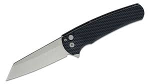 Pro-Tech Knives Malibu 5202 Push-Button Folding Knife Textured Aluminum Handles