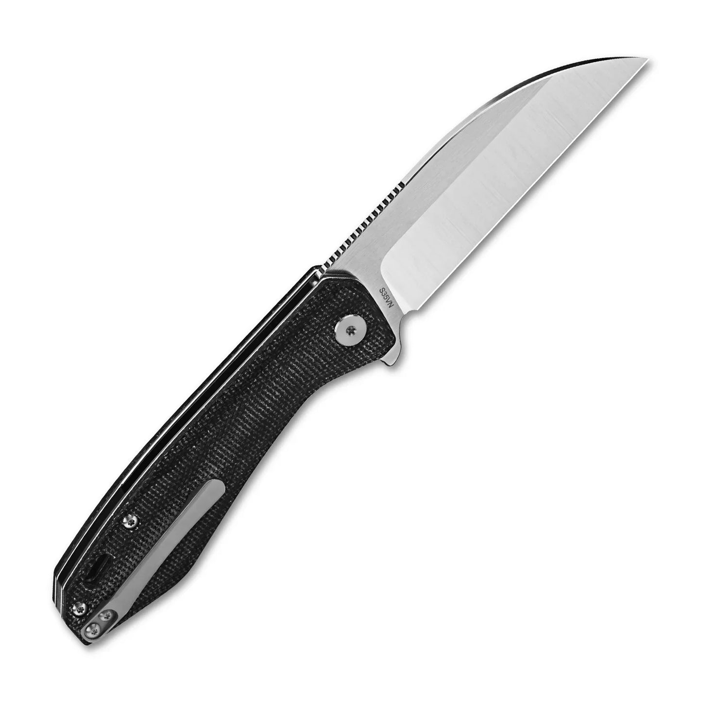 QSP Pelican 3.625" CPM S35VN Black Micarta QS118-D1