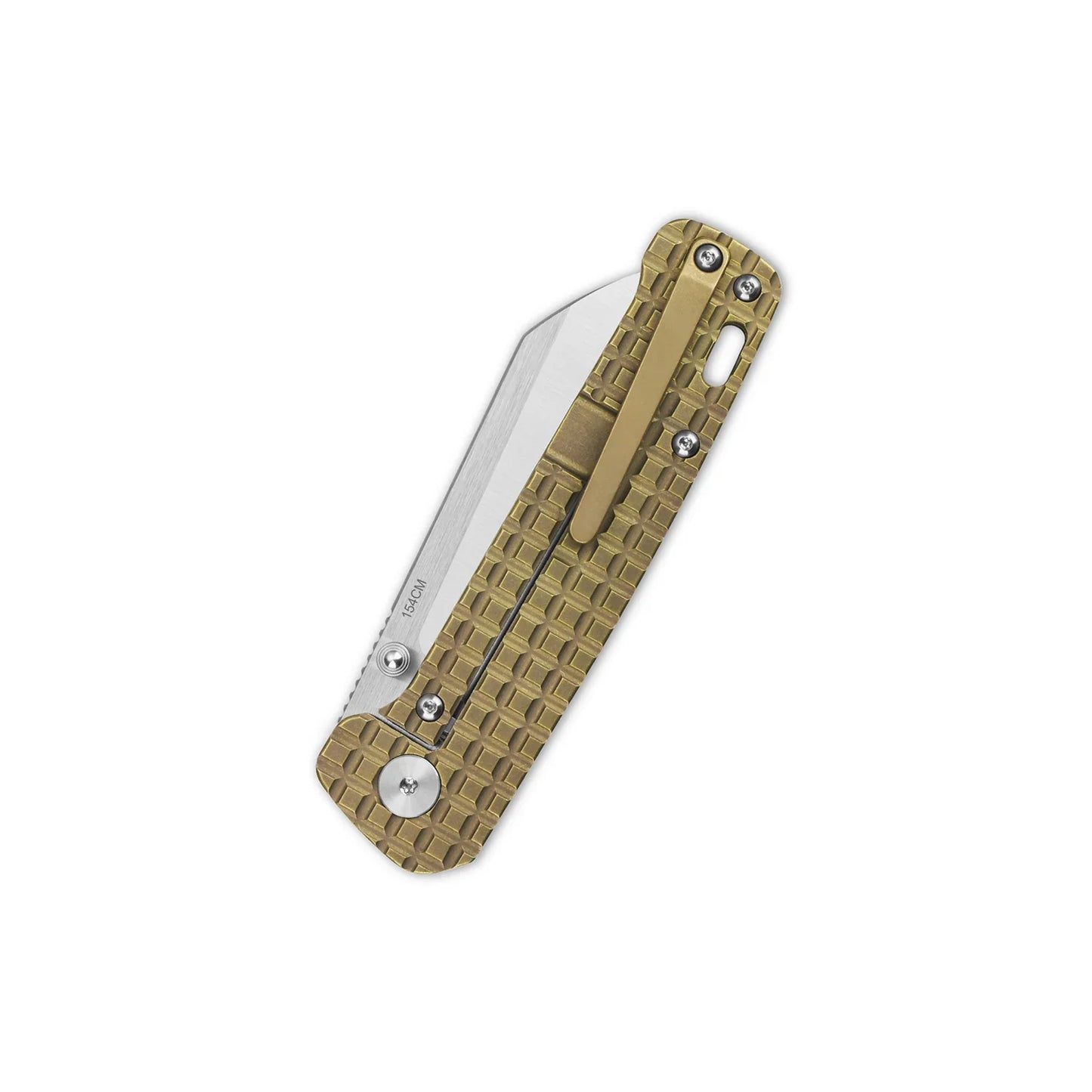QSP Penguin 3.06" 154CM 2 Tone Satin Blade Titanium QS130-AFRG