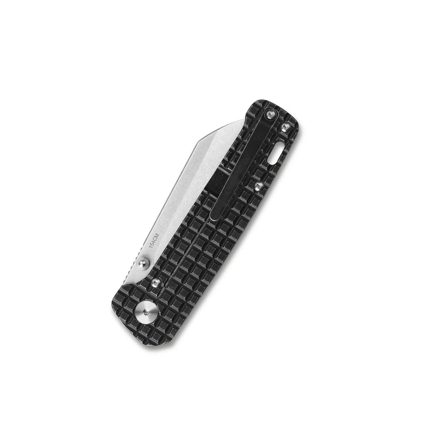 QSP Penguin 3.06" 154CM Stonewashed Blade Titanium QS130-NFRG
