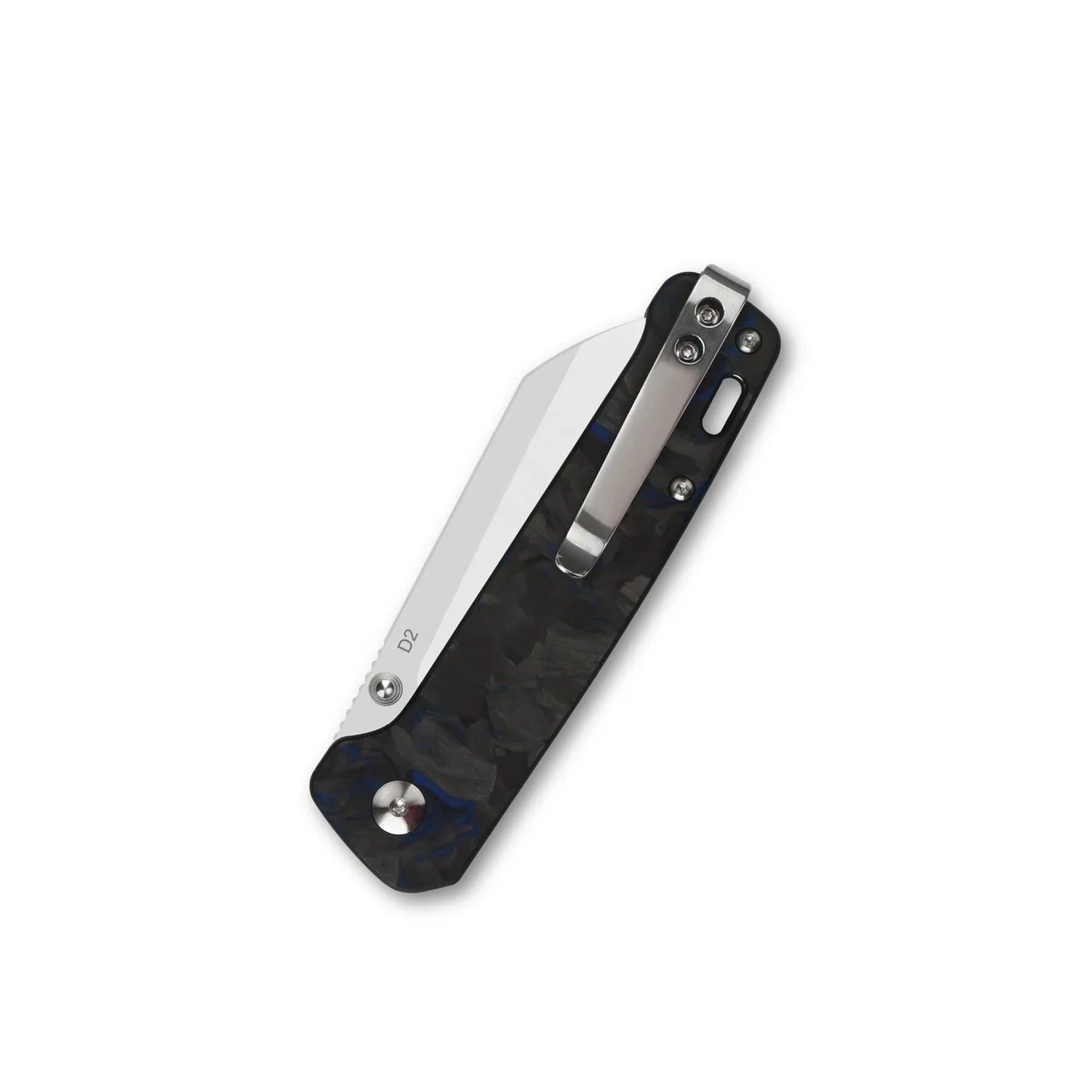 QSP Penguin 3.06" D2 Blue Shredded Carbon Fiber Overlay G10QS130-TBL